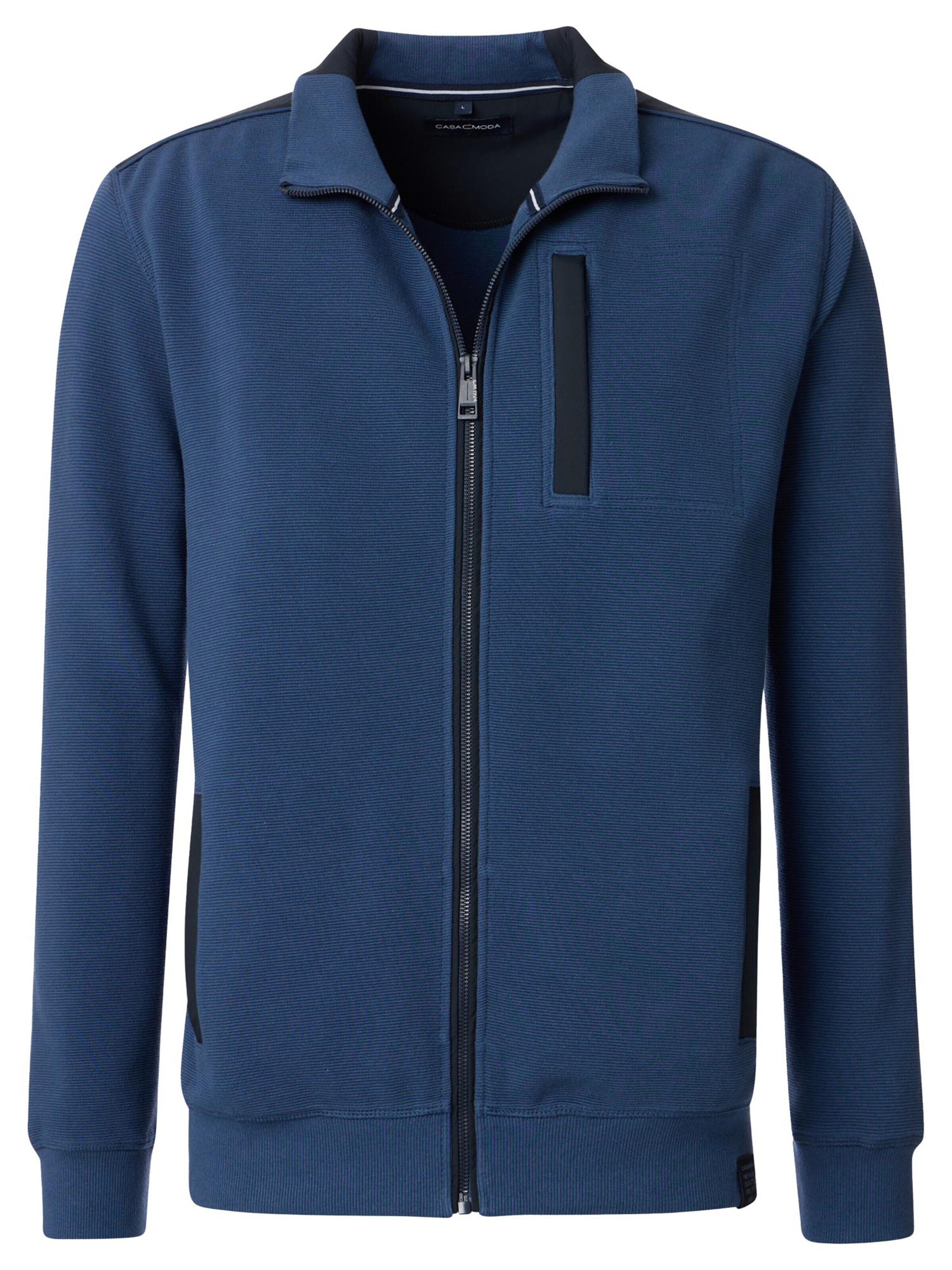 CASAMODA Sweat jacket in Blue: front