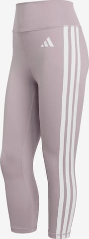 ADIDAS PERFORMANCE Skinny Workout Pants 'Optime Essentials' in Pink: front