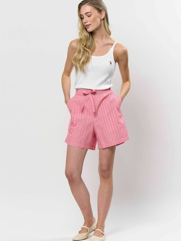 U.S. POLO ASSN. Regular Shorts ' Margo striped ' in Pink: Vorderseite