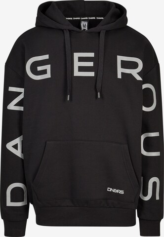 Dangerous DNGRS Sweatshirt 'Mad Mirror' in Black: front