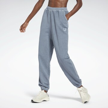 Reebok Slim fit Workout Pants 'Les Mills®' in Blue: front