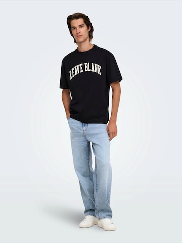Only & Sons Loosefit Jeans 'ONSFade' in Blau