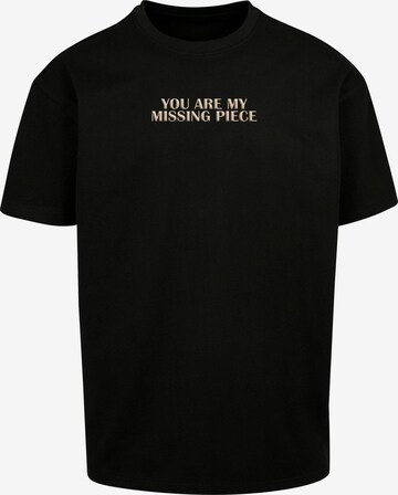 Merchcode Shirt 'Missing Peace' in Zwart: voorkant