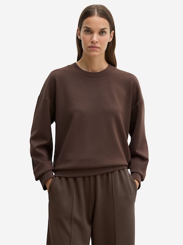 Sweat-shirt ' Modal Allure ' Marc O'Polo en marron : devant