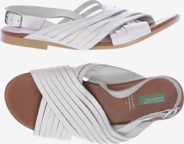 UNITED COLORS OF BENETTON Sandals & High-Heeled Sandals in 37 in White: front