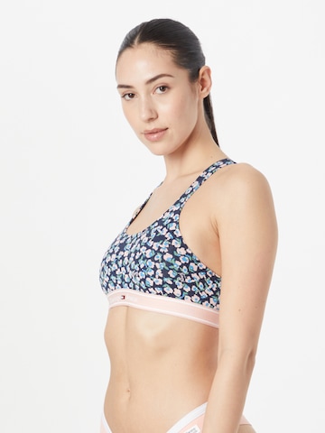 Tommy Jeans Bralette Bra in Blue: front