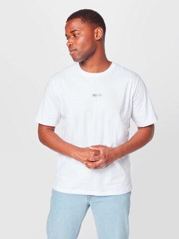 BOSS Shirt 'TLove' in White: front