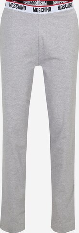 Moschino Underwear Normalny krój Spodnie od piżamy w kolorze szary: przód