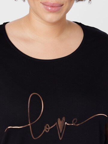 T-shirt 'Mona' ABOUT YOU Curvy en noir