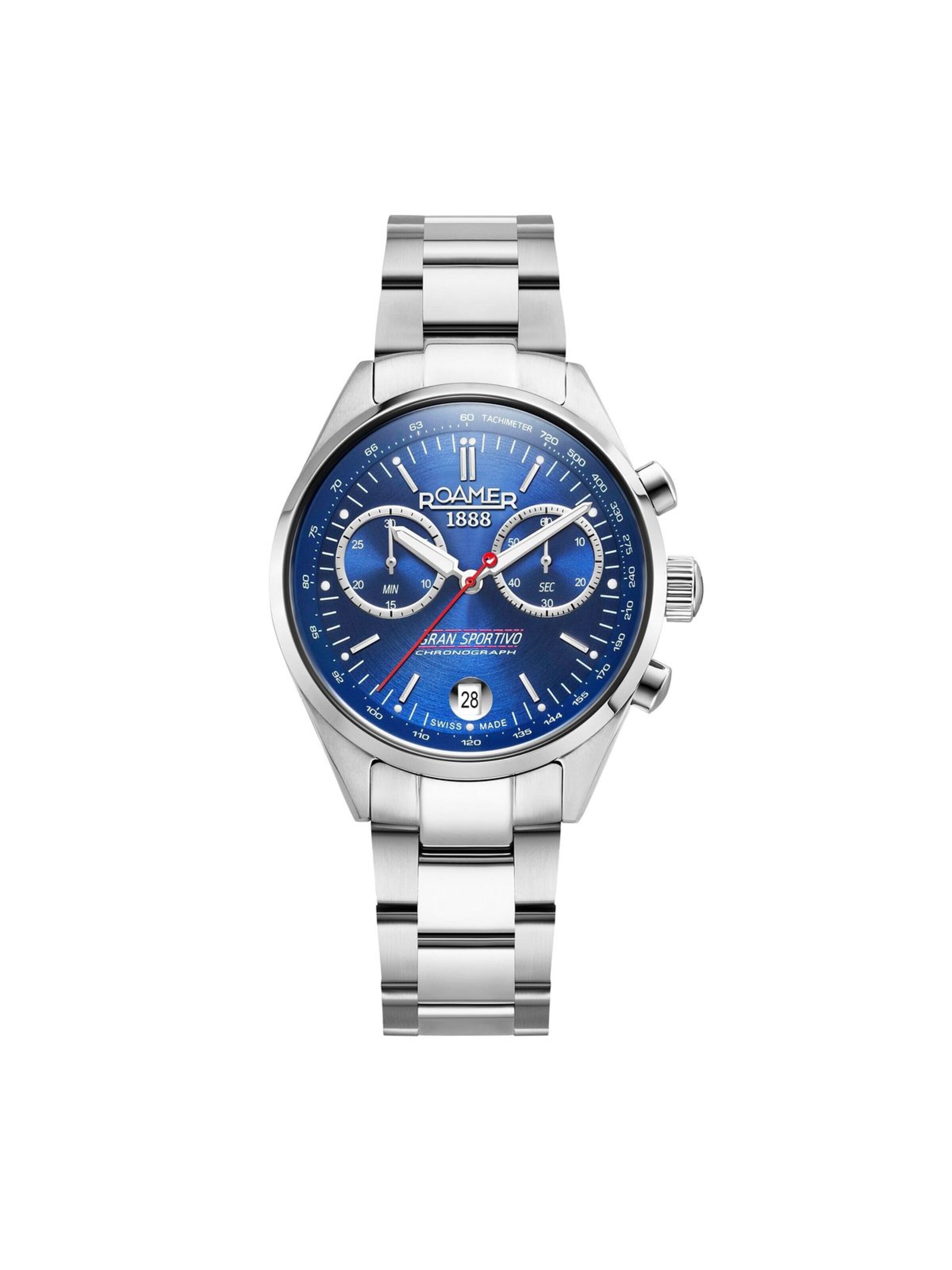Montre à affichage analogique Roamer en bleu
