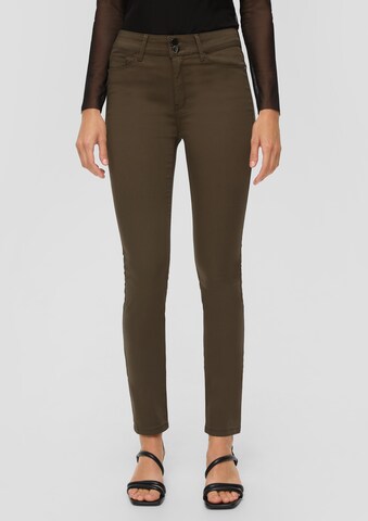 s.Oliver BLACK LABEL Skinny Jeans in Groen: voorkant