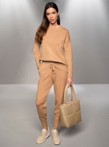 heine Дънки Tapered Leg Панталон в бежово