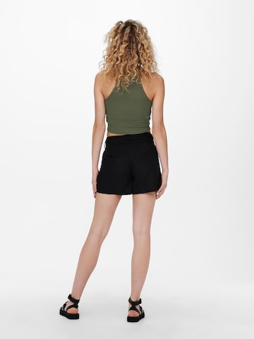 ONLY Loose fit Pleat-Front Pants in Black