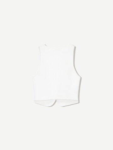 Bershka Kötött mellény - fehér