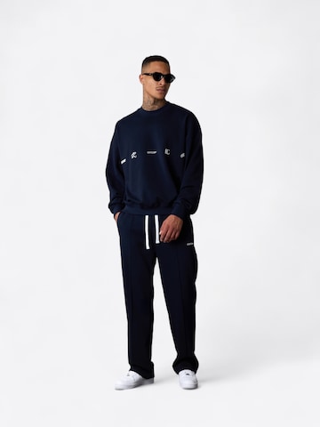 Sweat-shirt ' Logos Oversized ' ESTEEM en bleu