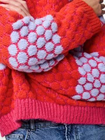 PIECES Sweater 'PCJANEL' in Pink