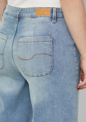 QS Wide leg Jeans 'Catie' in Blauw