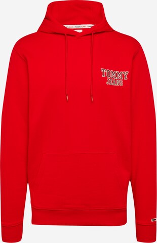 Tommy Jeans Collegepaita värissä punainen: edessä