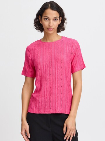 T-shirt 'Rasmine' b.young en rose : devant