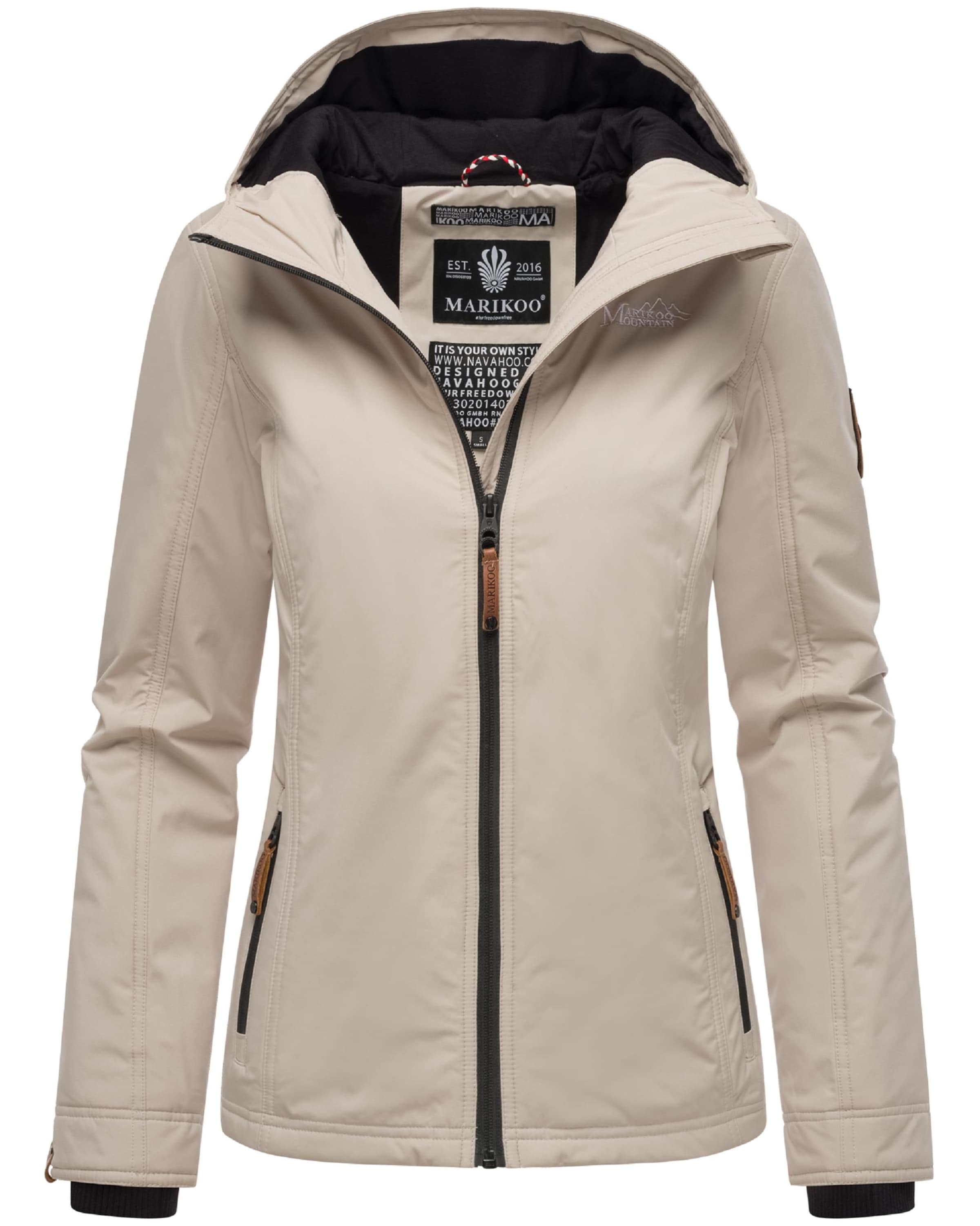 Giacca di mezza stagione 'Brombeere' di MARIKOO in beige: frontale