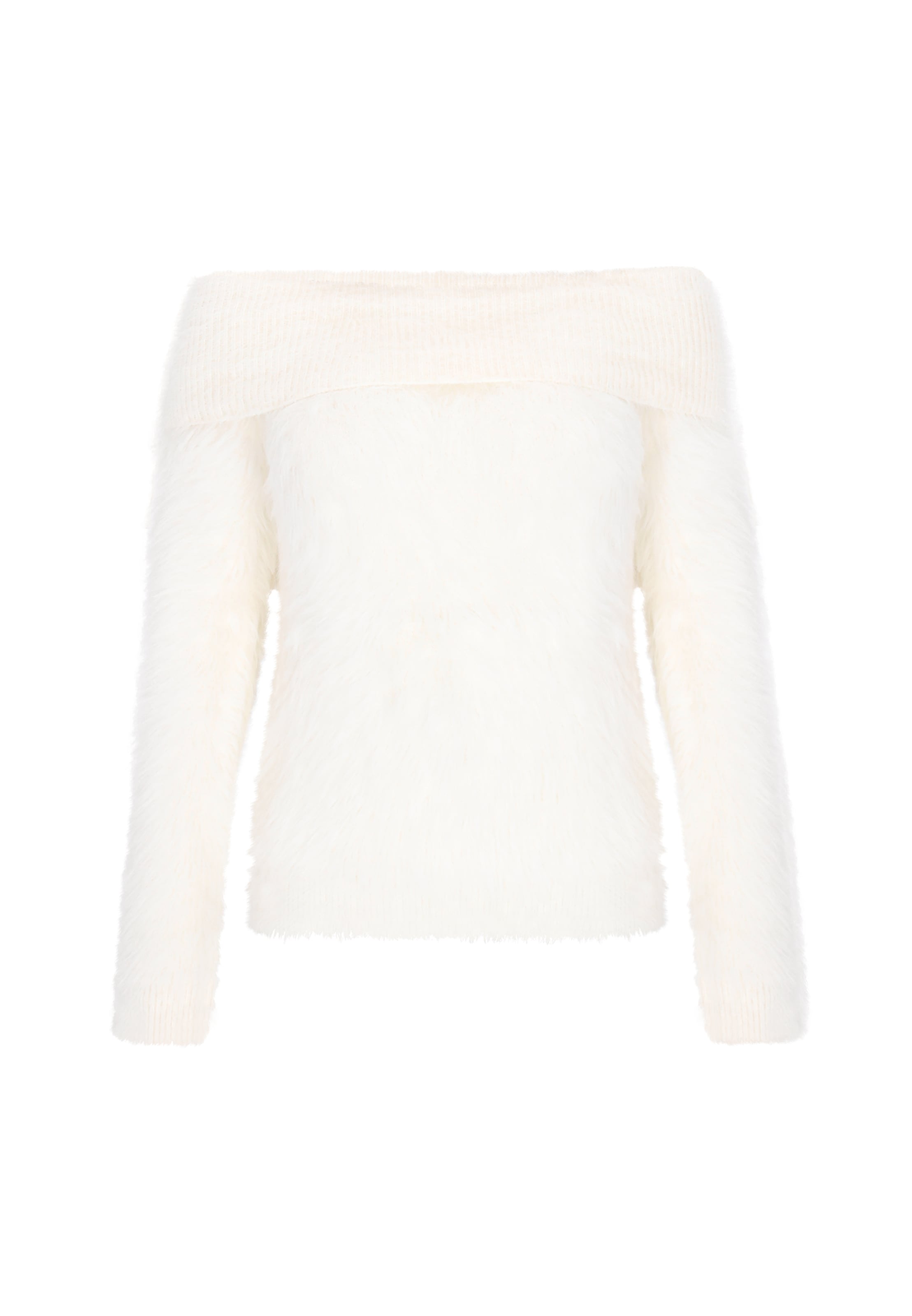 faina Пуловер в бяло: отпред