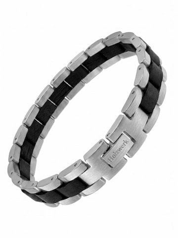 Holzwerk Armband 'KALKSEE' in Zilver: voorkant