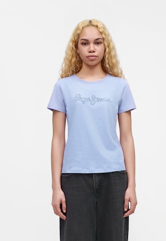 mėlyna Pepe Jeans Marškinėliai: priekis