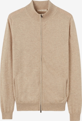 Cardigan 'Women's Essential Cashmere Full-Zip Cardigan' GOBI Cashmere en beige : devant