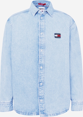 Tommy Jeans Overhemd in Blauw: voorkant