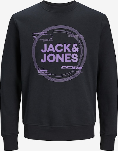 JACK & JONES Sportisks džemperis 'PILOU', krāsa - lillā / melns, Preces skats