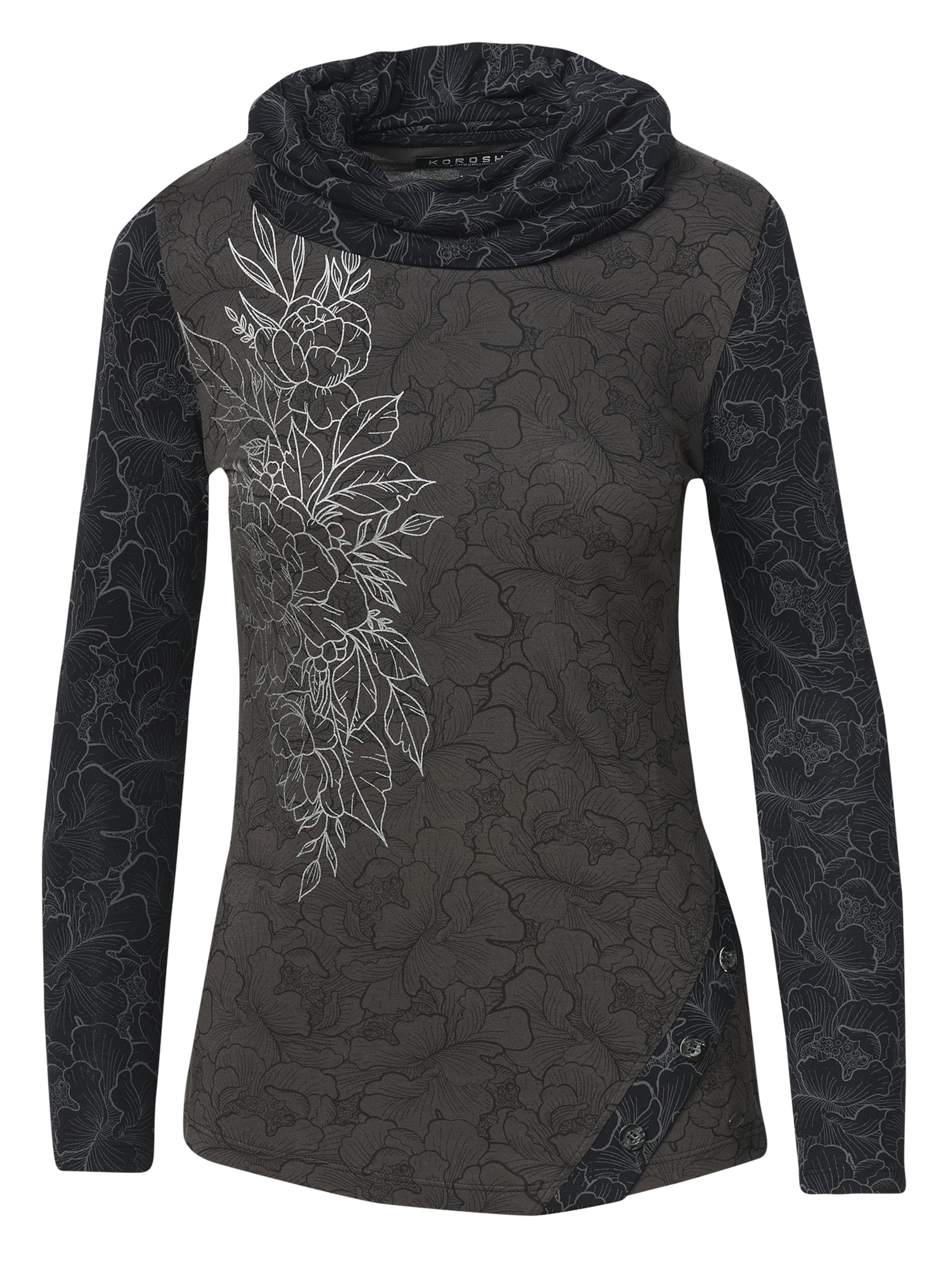 KOROSHI Tričko - Sivá: predná strana