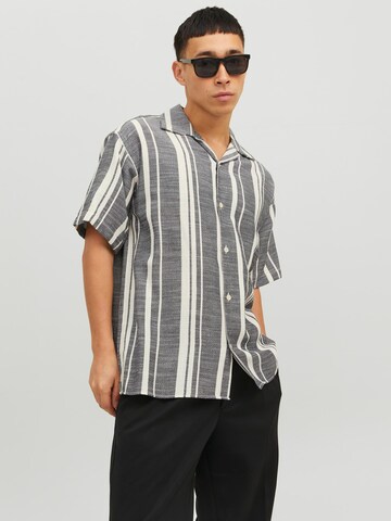 JACK & JONES - Comfort Fit Camisa 'Cabana' em preto