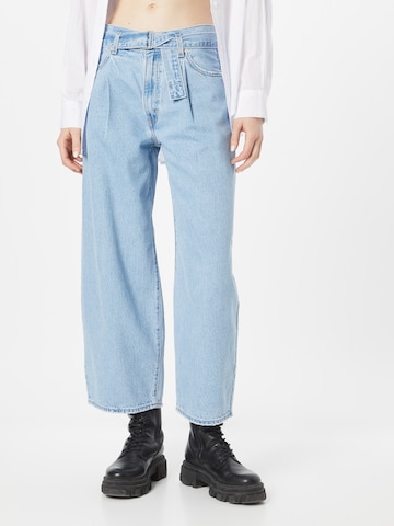 LEVI'S ® Loosefit Jeans med lægfolder 'Belted Baggy' i blå: forside