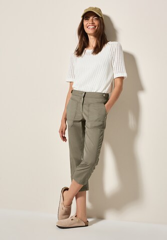 CECIL Slim fit Pants in Green