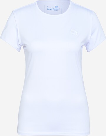 T-shirt fonctionnel Sergio Tacchini en blanc : devant