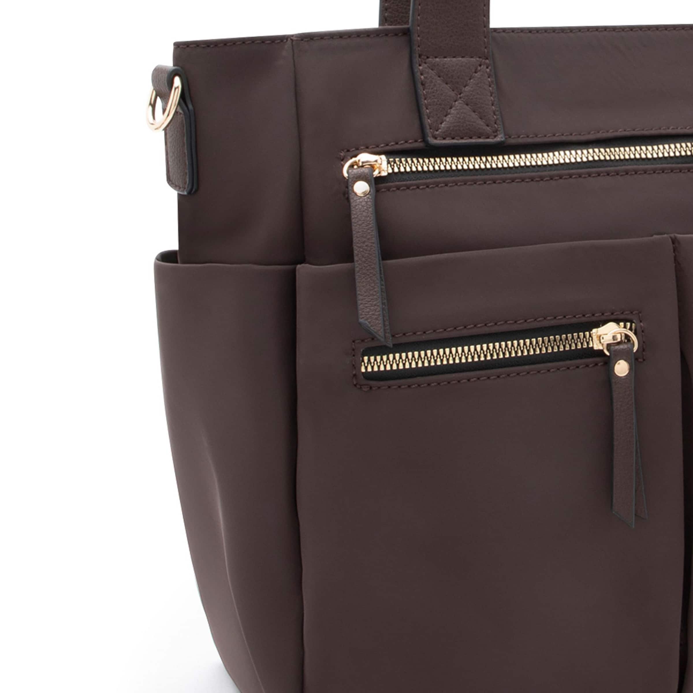 Sac bandoulière 'Odeta' L.CREDI en marron