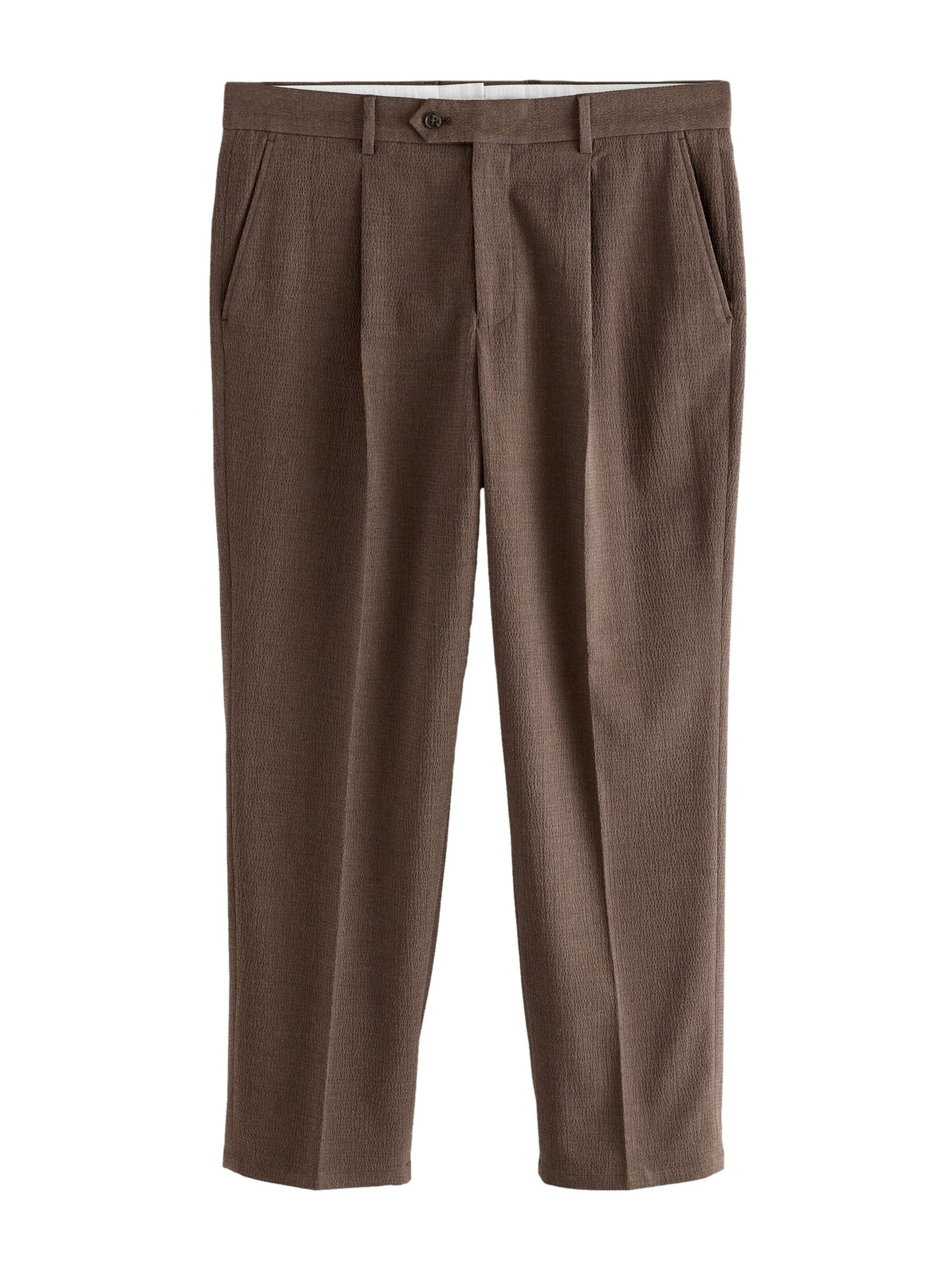 Next Trousers with creases in Chocolate, Item view