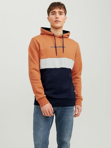 Sweat-shirt JACK & JONES en bleu : devant