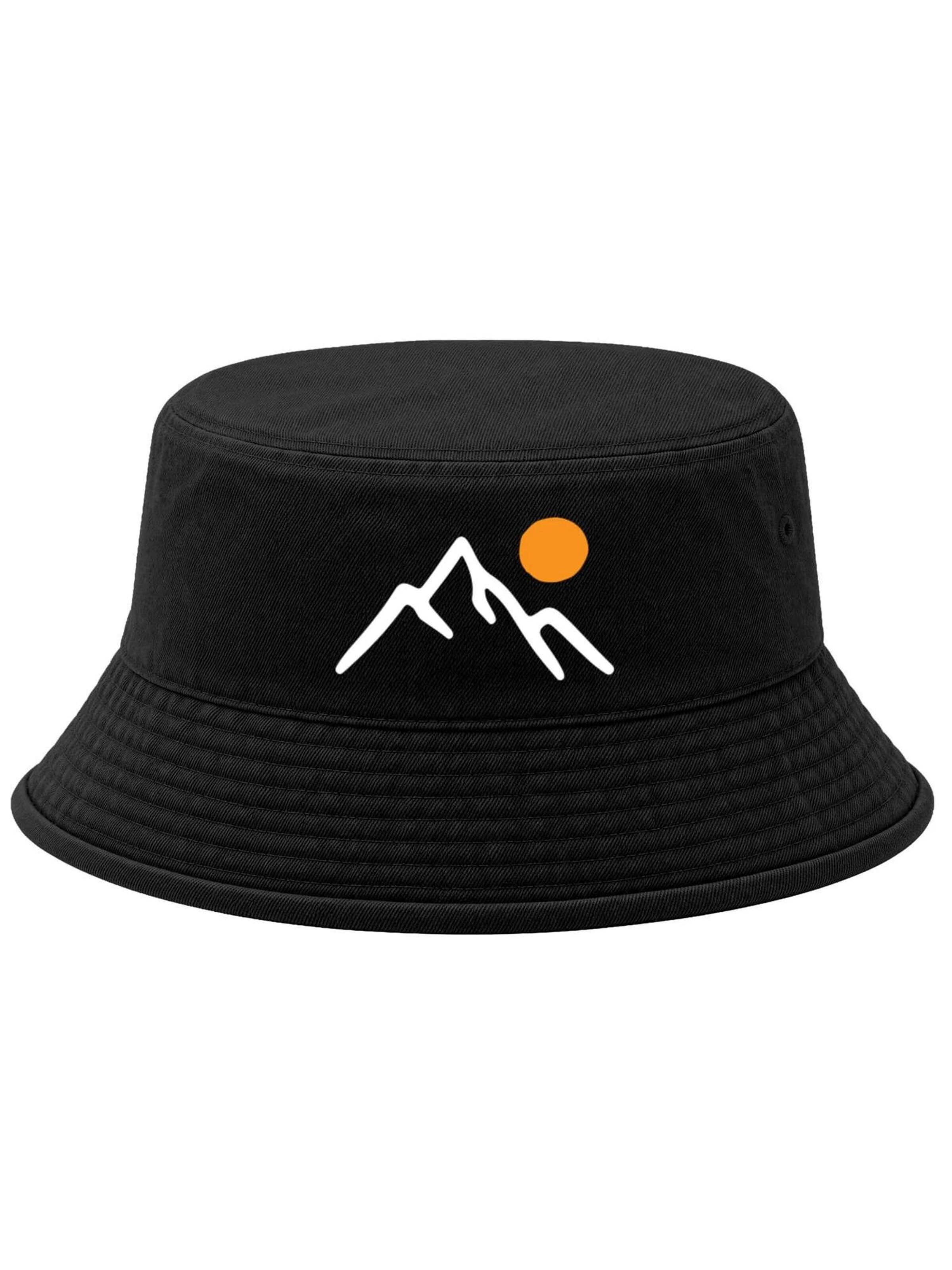 Neverless Hat 'Mountain Sun' in Black: front
