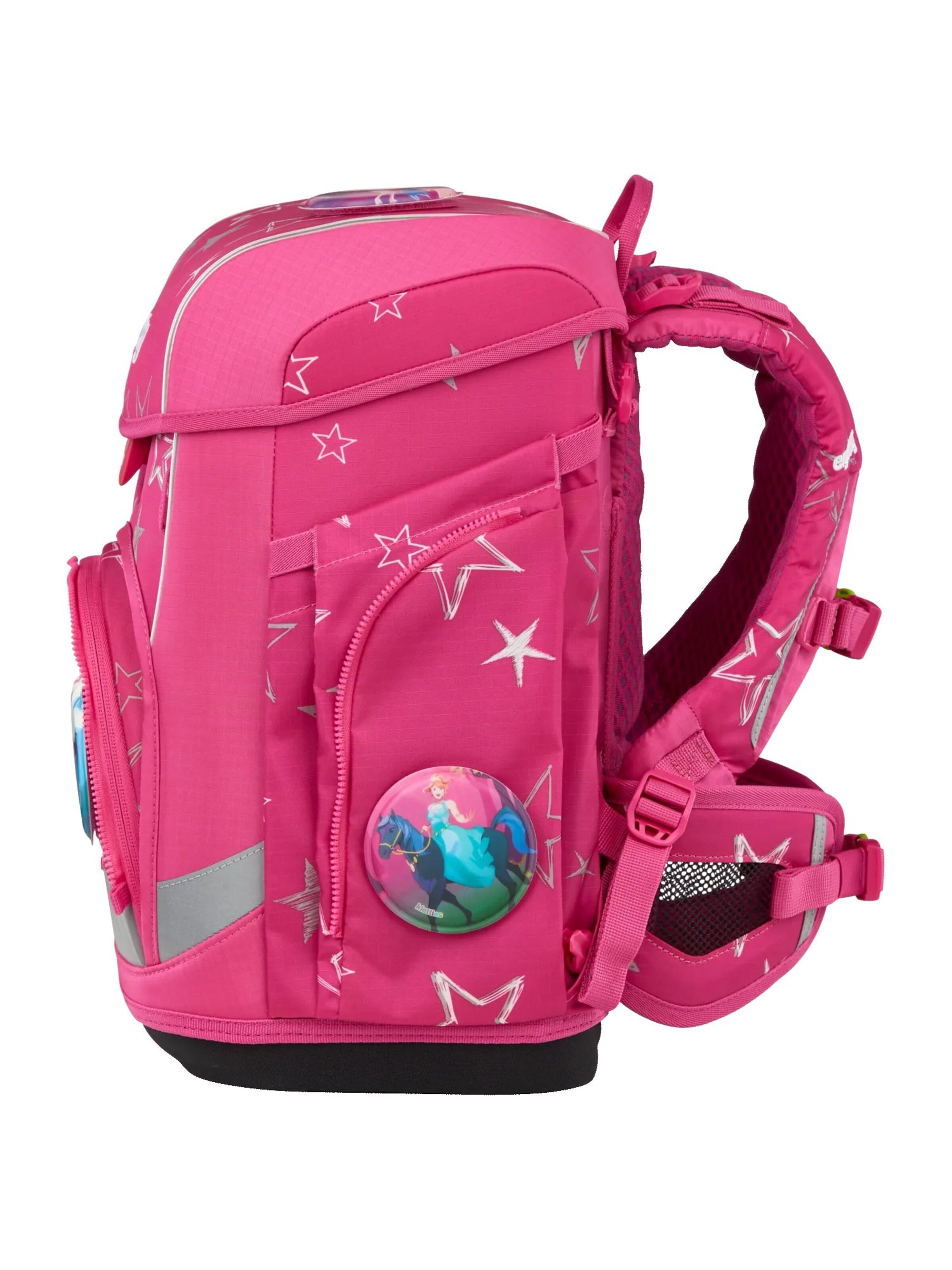 ergobag Backpack 'Schulranzen-Set cubo light Set' in Pink