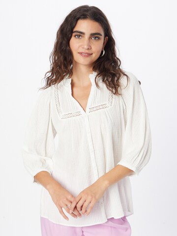 Maison 123 - Blusa 'CLARA' em bege: frente