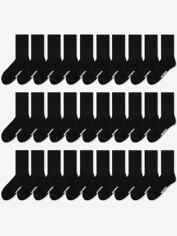 Occulto Socken 'Hermann' in Schwarz: Vorderseite