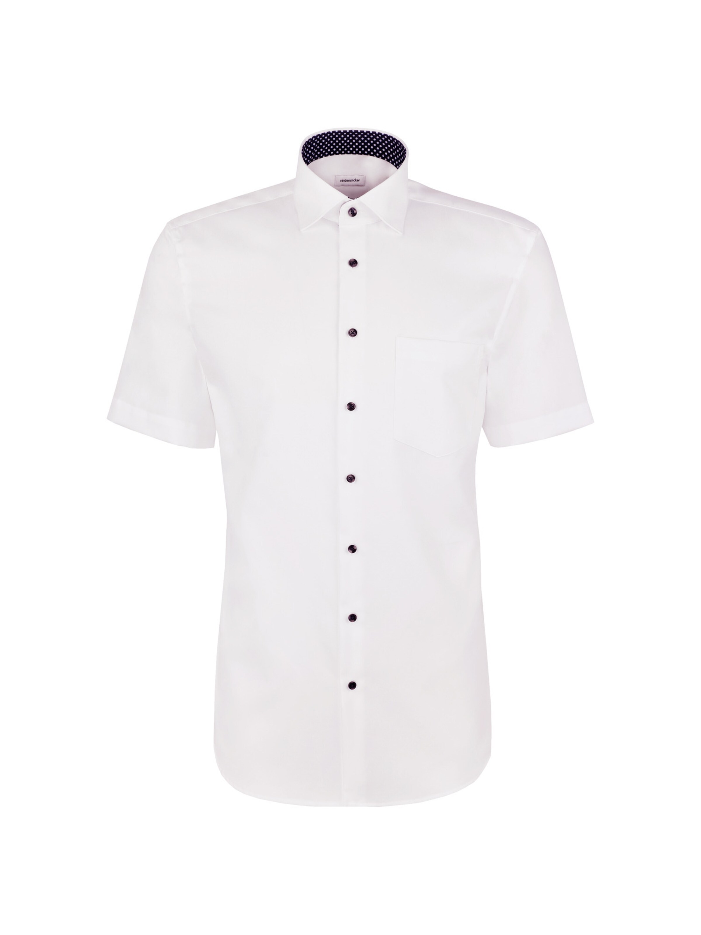 Coupe regular Chemise business 'SMART ESSENTIALS' SEIDENSTICKER en blanc : devant
