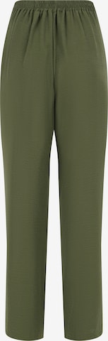 LolaLiza - Perna larga Calças com pregas em verde