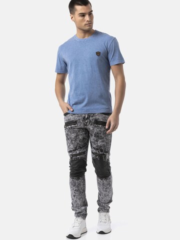 CIPO & BAXX Shirt 'CT808' in Blauw