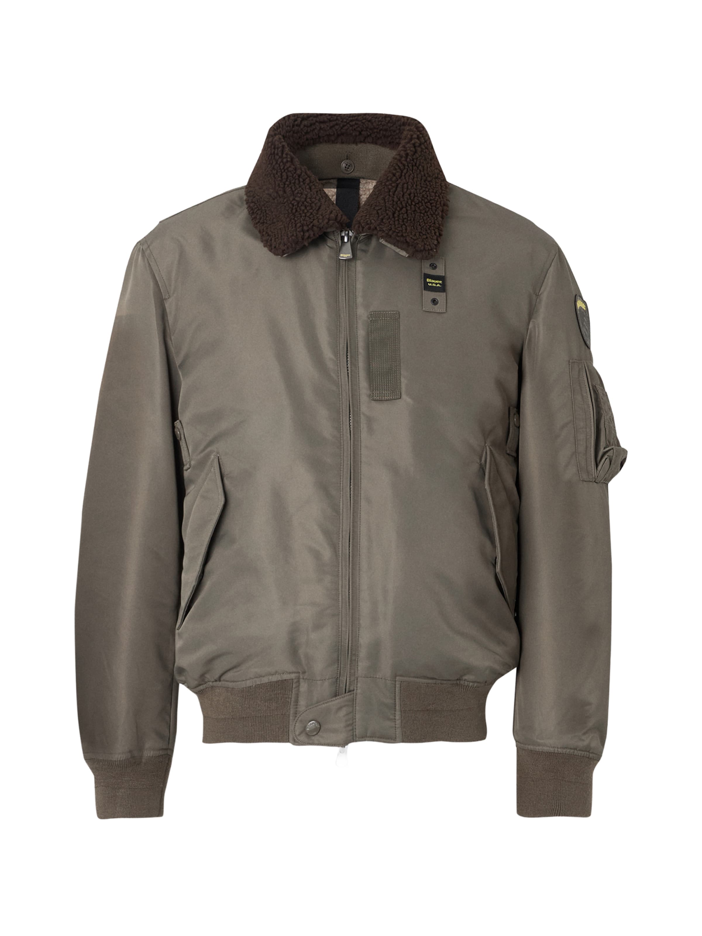 Giacca di mezza stagione &#x27;Marschall&#x27; di Blauer.USA in verde: frontale