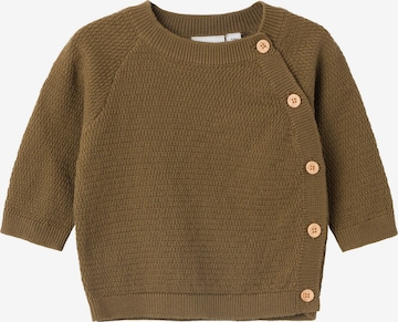 NAME IT Knit Cardigan 'Otter' in Brown: front