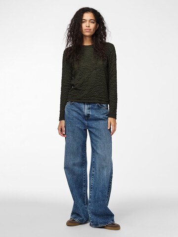PIECES Shirt 'Olline' in Green