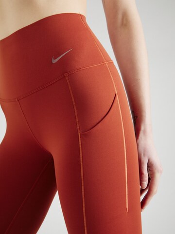 NIKE Skinny Workout Pants 'UNIVERSA' in Orange