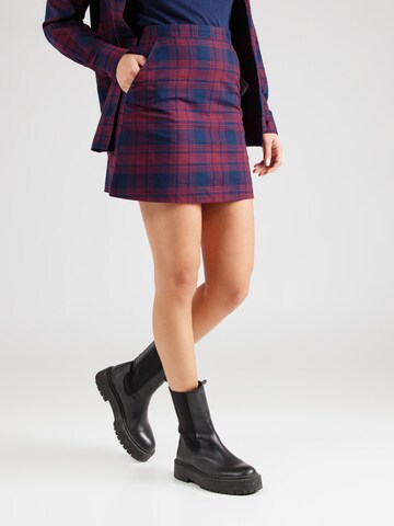 Tommy Jeans Rock in Rot: Vorderseite